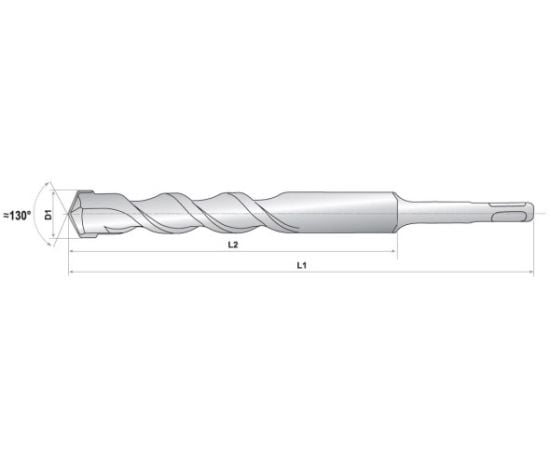 Бур для бетона RAIDER SDS-plus Cross Head 10x200/260 мм (153667)