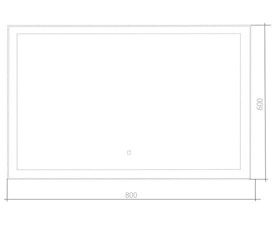 Зеркало Silver Mirrors Сантана 800х600 мм сенсорный выключатель