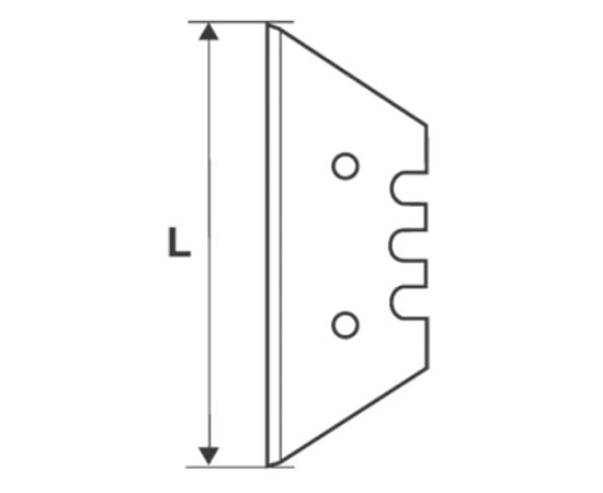 პირი უნივერსალური დანის ტრაპეციული Topmaster 370123 10 ც