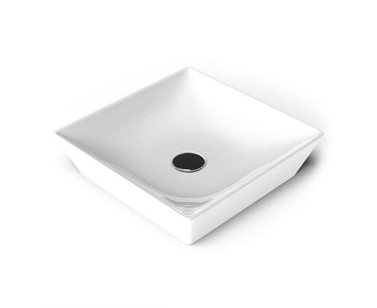 Washbasin countertop Lucco Decente 40 cm white