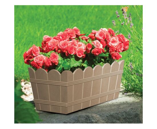 Plastic flower pot FORM PLASTIC Elba box 2736-051 Ø40 taupe