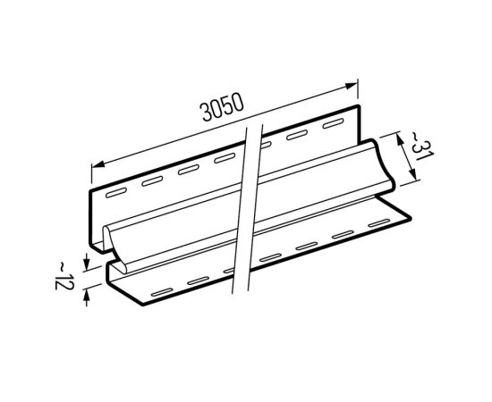 Internal corner VOX Nature SVPU-13 Oak Winchester 3.05 m