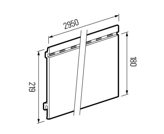 Panel Profile VOX Kerrafront KF FS-201 Wood Design silver gray 0.18х2.95 m NW