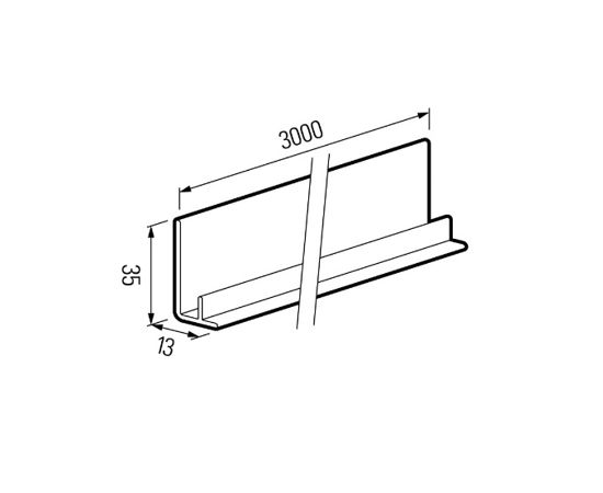 Starting bar Profile VOX Kerrafront FS-211 white 3 m A