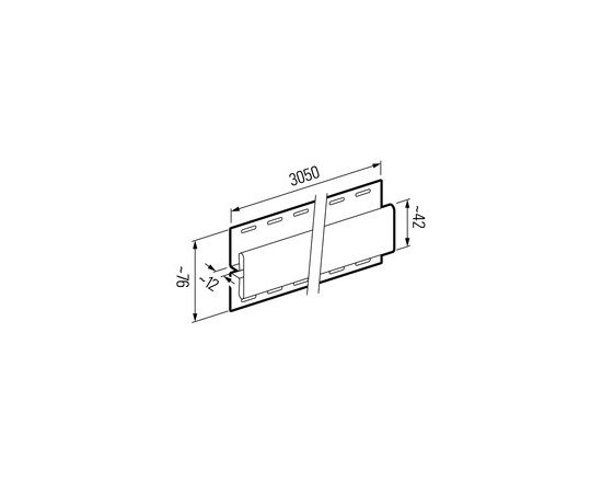 Планка соединительная VOX Nature SVP-18 Дуб Золотистый 3.05 м