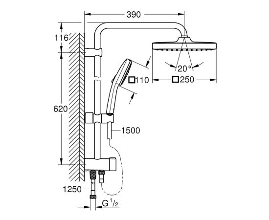 Душевая система Grohe 26698001