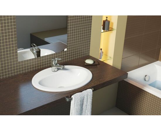 Washbasin embedded Cersanit Calla 54 white