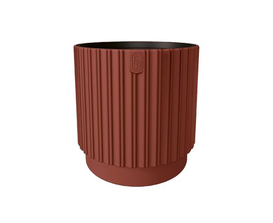 Flower pot FORM-PLASTIC Mika Cyli 40 pearl rust