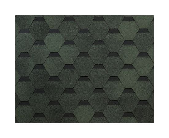 Roof shingle bituminous flexible Technonicol Optima Sonata green 3 m²