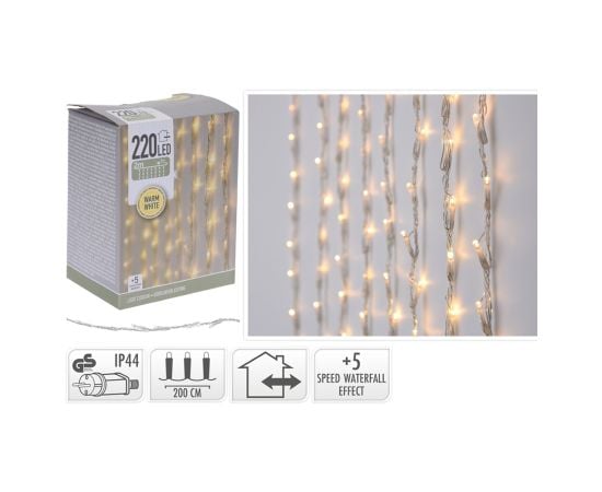 Новогодние гирлянды led curtain light 220led