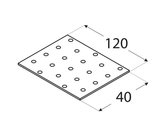 Пластина перфорированная PP3 Domax 4403