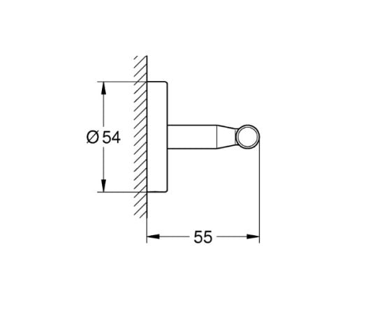 Двойной крючок для полотенец GROHE 2 Bau Cosmopolitan 40461001