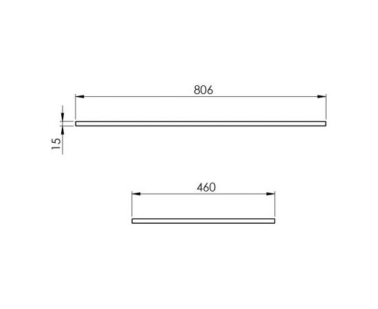 ავეჯის ზედაპირი მარმარილო Elita  80/46/1,5 FUME MATT MARBLE