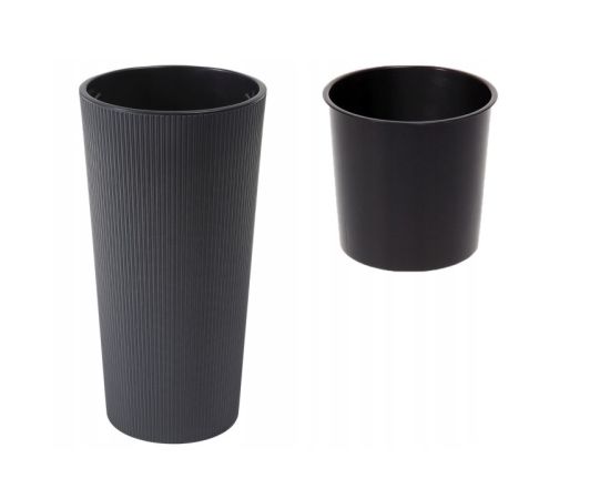 Flower pot Lamela LILIA ECO 250 jumper 9,5l anthracite