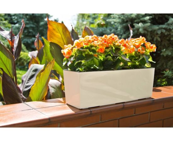 Flower pot Lamela BEGONIA 19x56cm 12l white