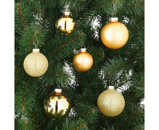 Christmas tree balls glass42 pcs gold