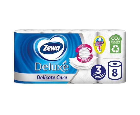 Toilet paper Zewa Deluxe white 8 pcs