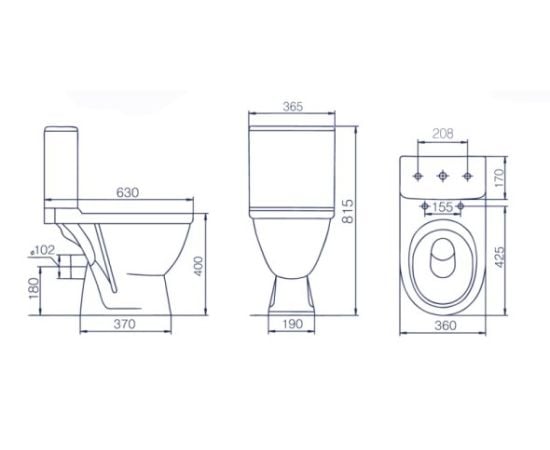 Toilet Rosa "Nero"