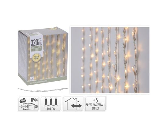 Новогодние гирлянды led curtain light 320led