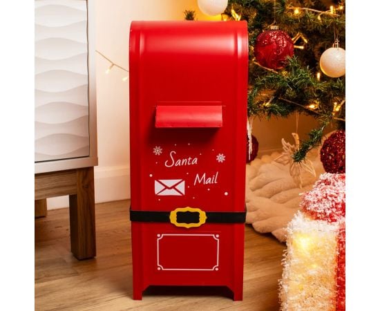 Christmas decoration "Mailbox" red 50 cm 2ass