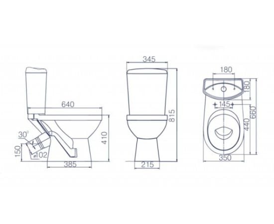 Toilet Rosa "Comfort"