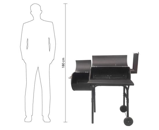 Charcoal grill D002 93x30x102 cm