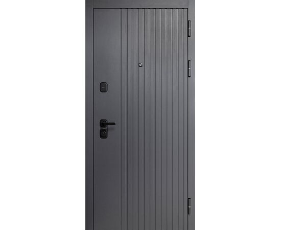 Metal door external opening Doors 717A STRONG 980x2200 mm R anthracite