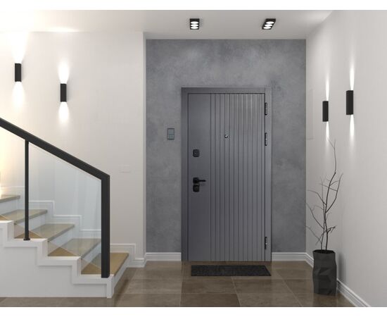 Metal door internal opening Doors 717A STRONG 980x2200 mm R anthracite