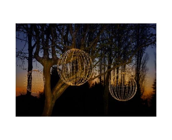 Christmas decoration ball 260 led IP44 with timer - d40cm