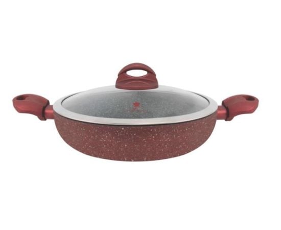 Deep frying pan BERLLONG Lava Stone RSSP-28G 28 cm