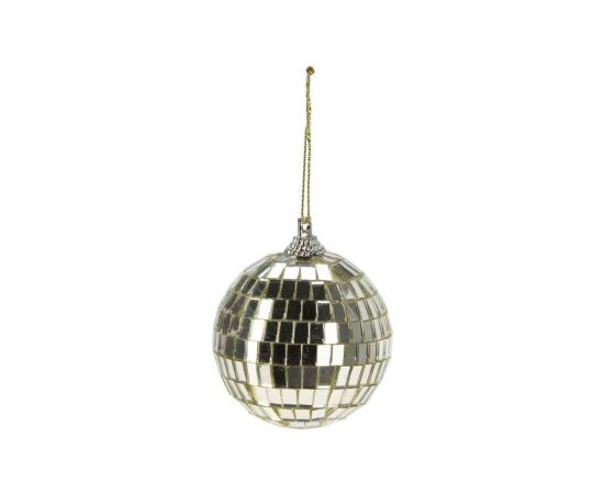 Christmas toy mirror ball 6 cm champagne gold