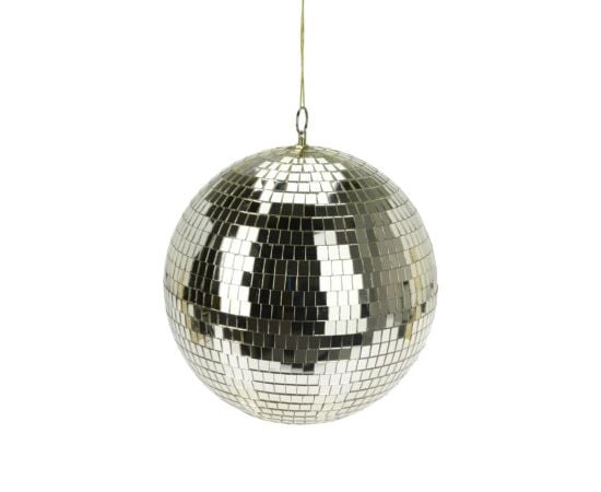 Christmas toy mirror ball 12 cm champagne gold