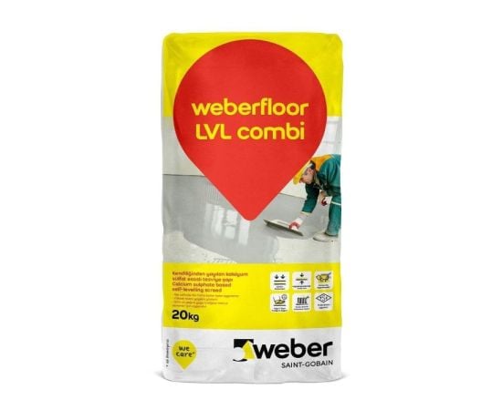 Self-leveling floor Weber Floor LVL Combi 20 kg