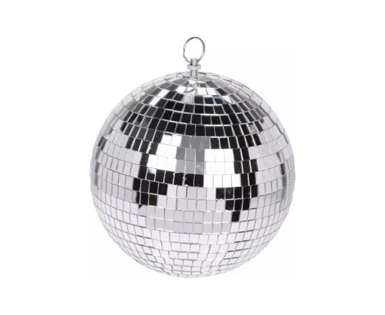 Christmas toy mirror ball 12 cm silver