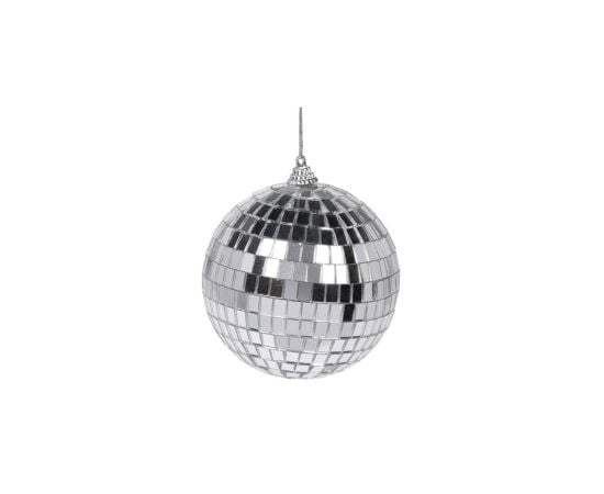 Christmas toy mirror ball 6 cm silver