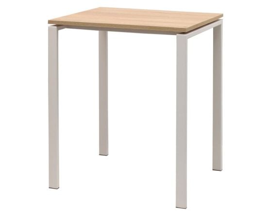 Table Practic with white legs 60x50 cm