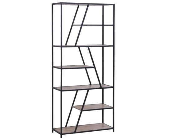 Diagonal shelving unit 124/36/200 cm