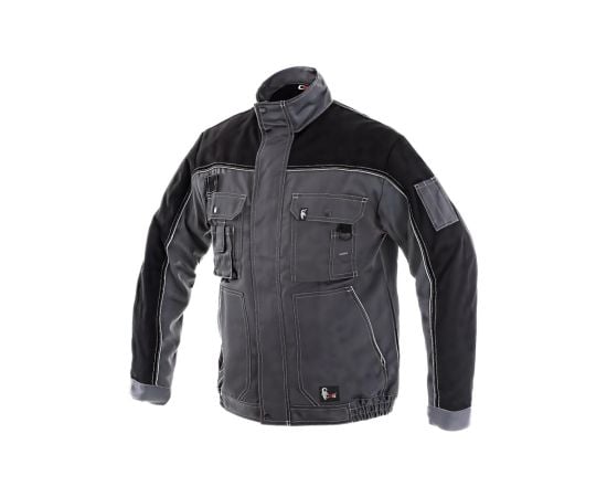 Work jacket gray with black inserts American Safety ASOGBS-J M