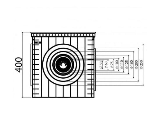 Storm water inlet Rogar RGR-1003 40x40 cm