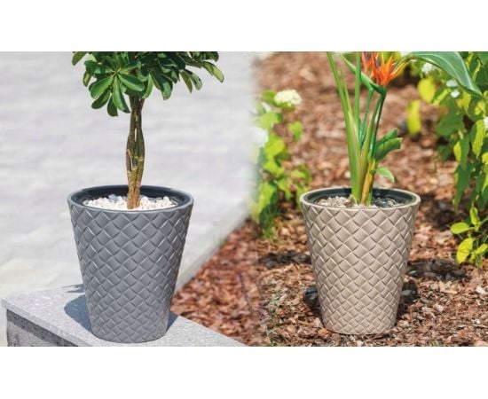 Plastic flower pot FORM PLASTIC Makata 2800-059 Ø30 concrete