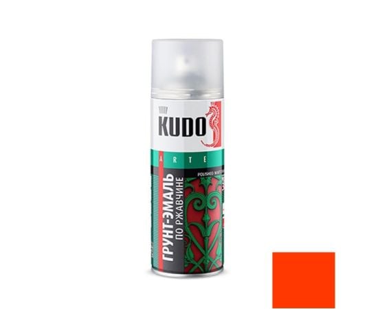 Enamel soil on rust KUDO KU-313020 red 520ml