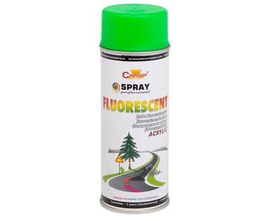 Fluorescent spray paint Champion fluorescent CH 0006 400 ml green