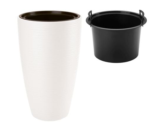 Flower pot FORM-PLASTIC Gobi Slim 30 white