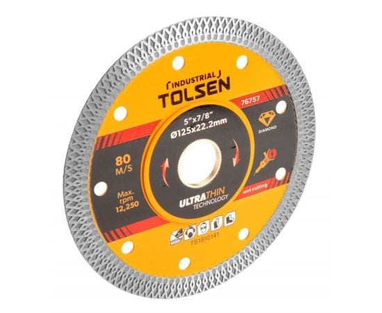 ალმასის საჭრელი დისკი კაფელისთვის Tolsen Ultrathin Durble Life TOL1635-76757 125 მმ