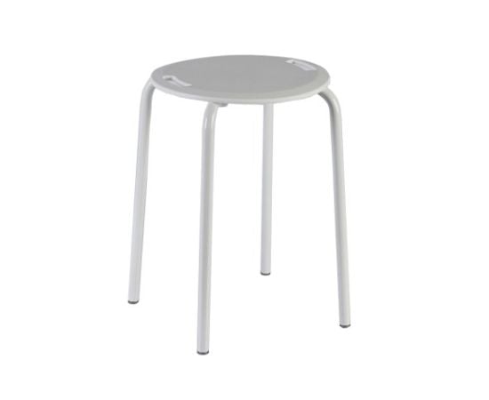 სკამი აბაზანის P.NOVA STEEL BATH STOOL  WHITE