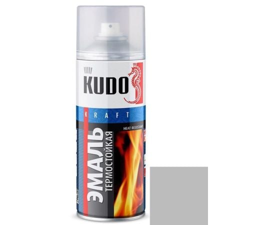 Heat-resistant enamel Kudo KU-5001 silver 520 ml