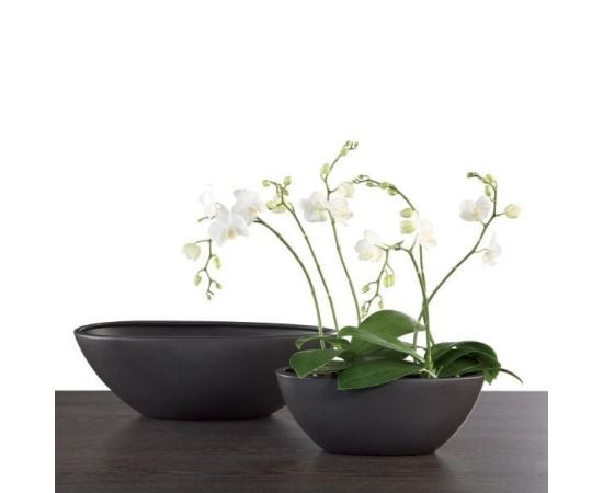 Ceramic pot for orchids Scheurich 430/30 ANTHRAZIT