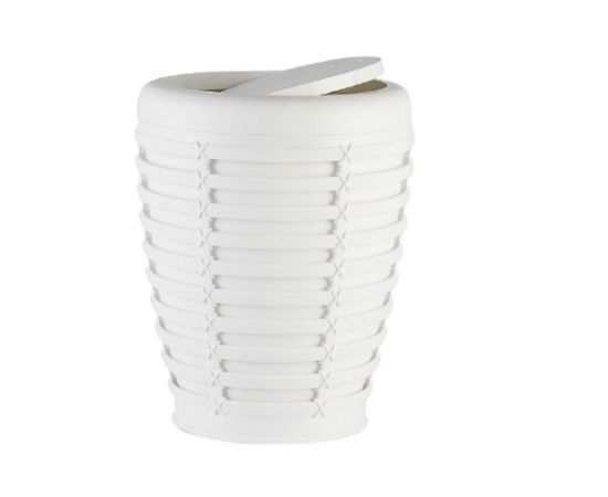 Urn PALM WHITE WASTE BIN