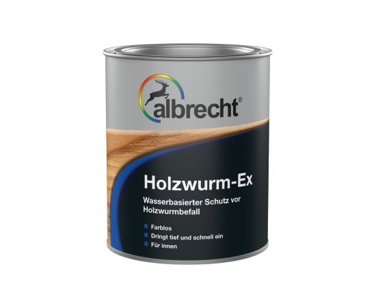 Pest Control for wooden surfaces Albrecht Holzwurm Ex 750 ml