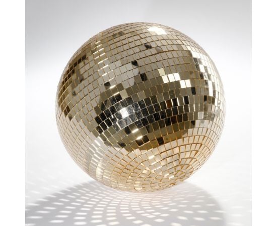 Christmas toy mirror ball champagne 30 cm